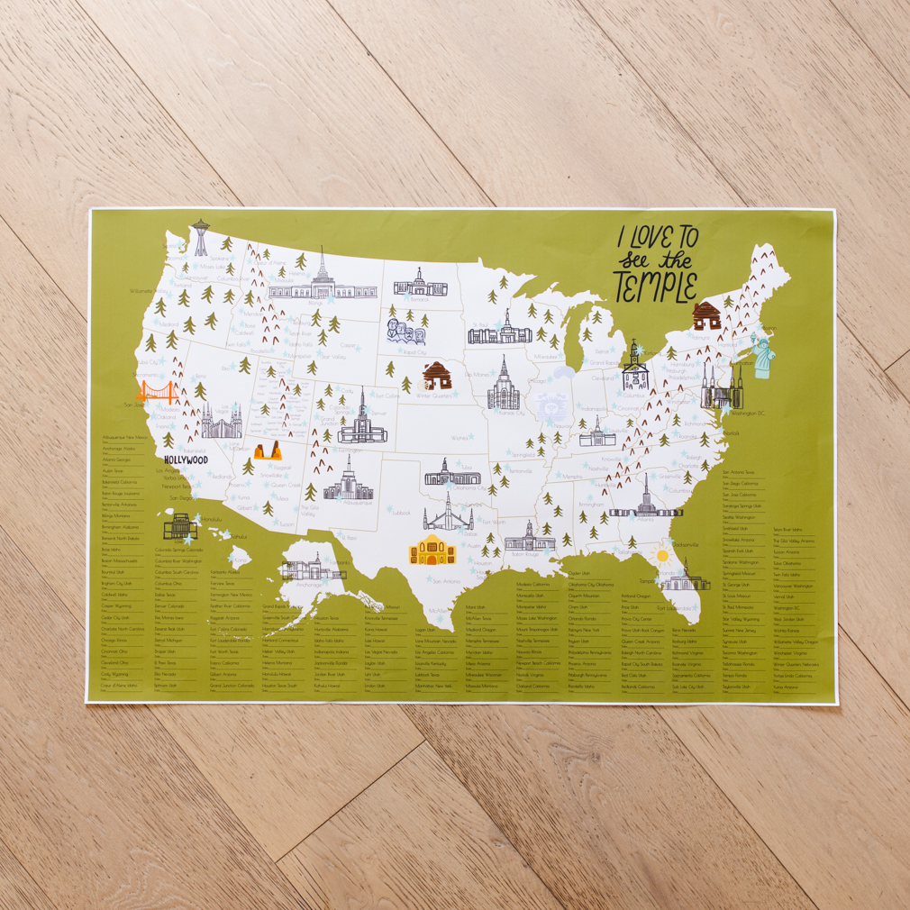 United States Temple Map - LDP-PST40229