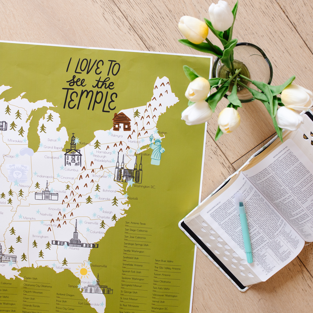 United States Temple Map - LDP-PST40229
