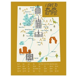 Utah Temple Map