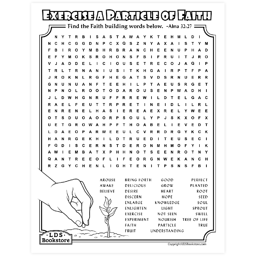 Particle of Faith Activity Page - Digital Download - LDPD-PBL-ACT-ALMA3227