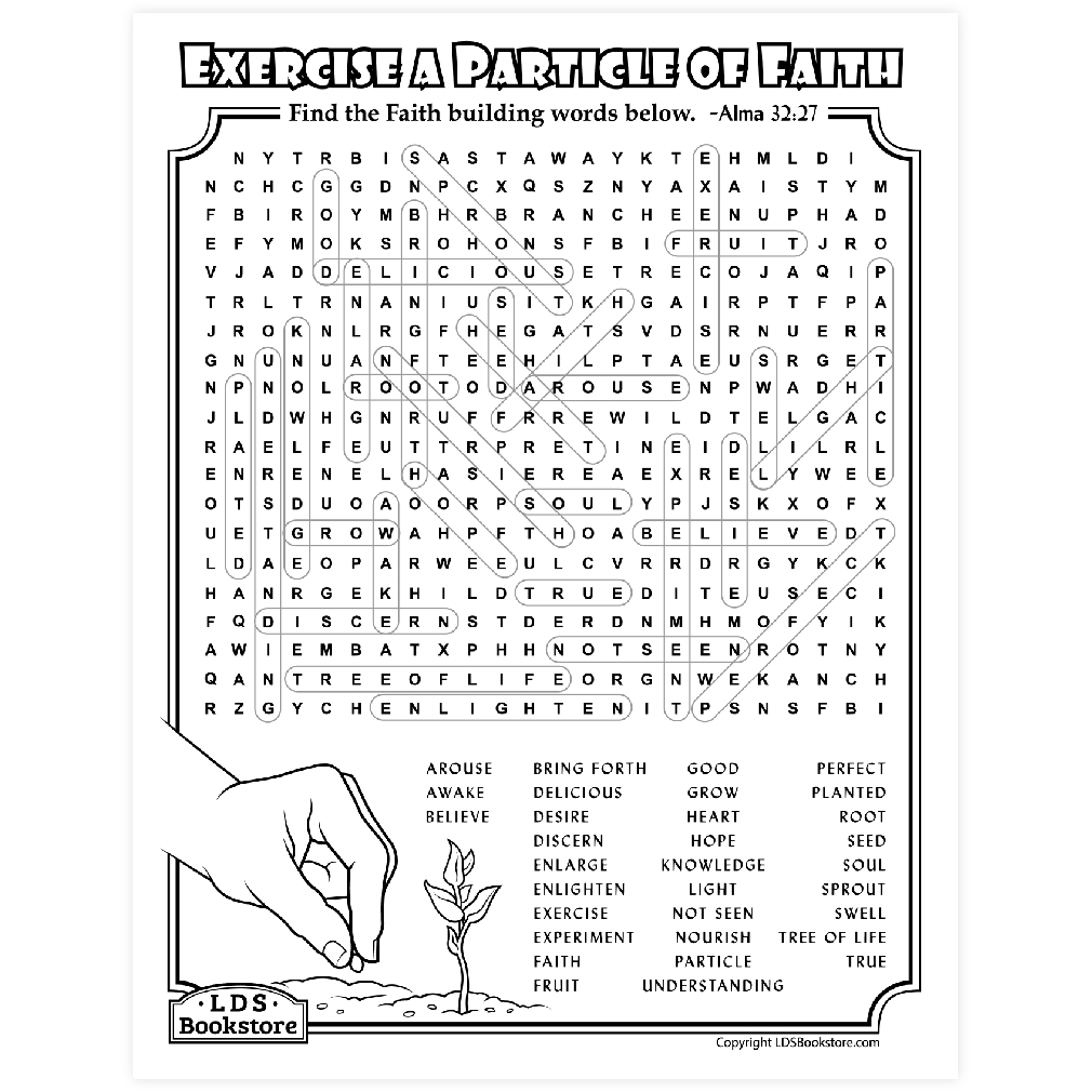 Particle of Faith Activity Page - Digital Download - LDPD-PBL-ACT-ALMA3227