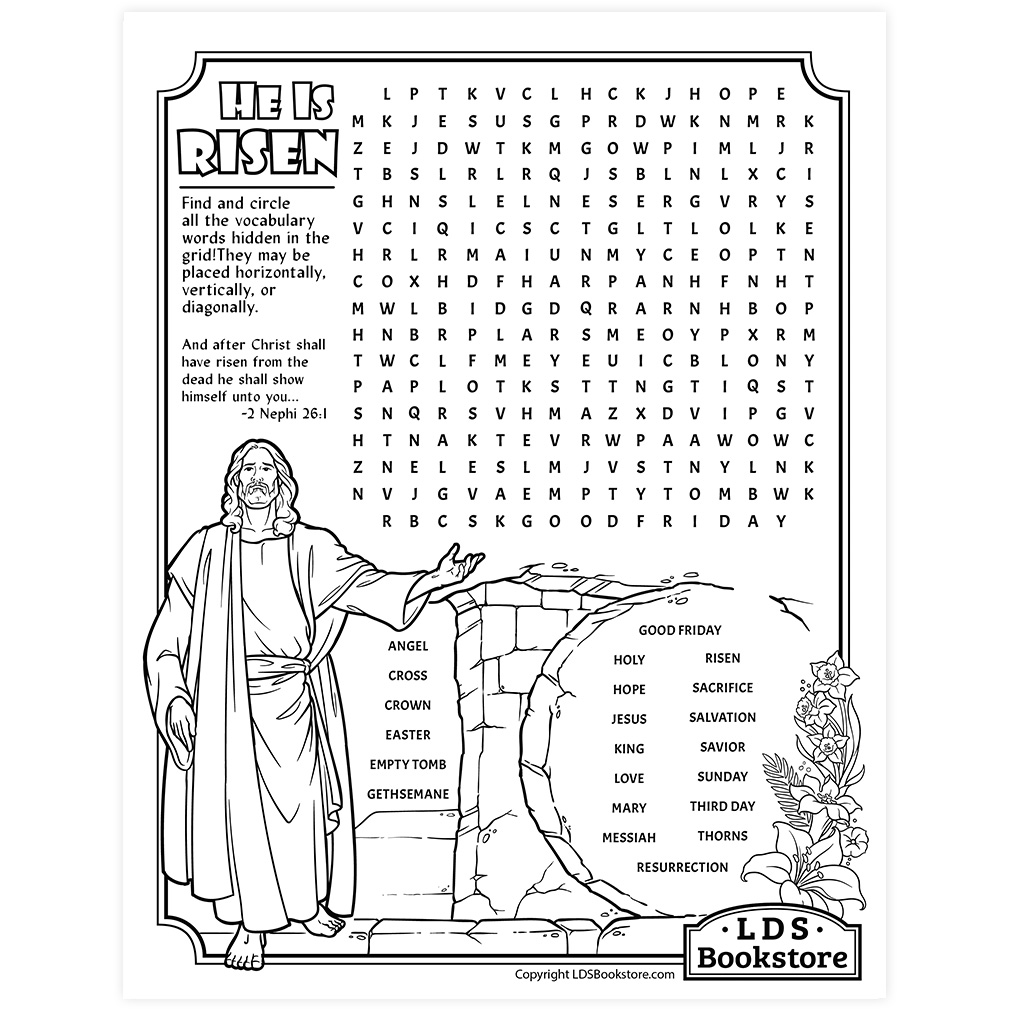Easter Crosswords Activity Page - Digital Download - LDPD-PBL-ACT-EAST24