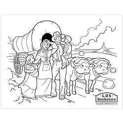 Pioneer Day Coloring Page - Digital Download