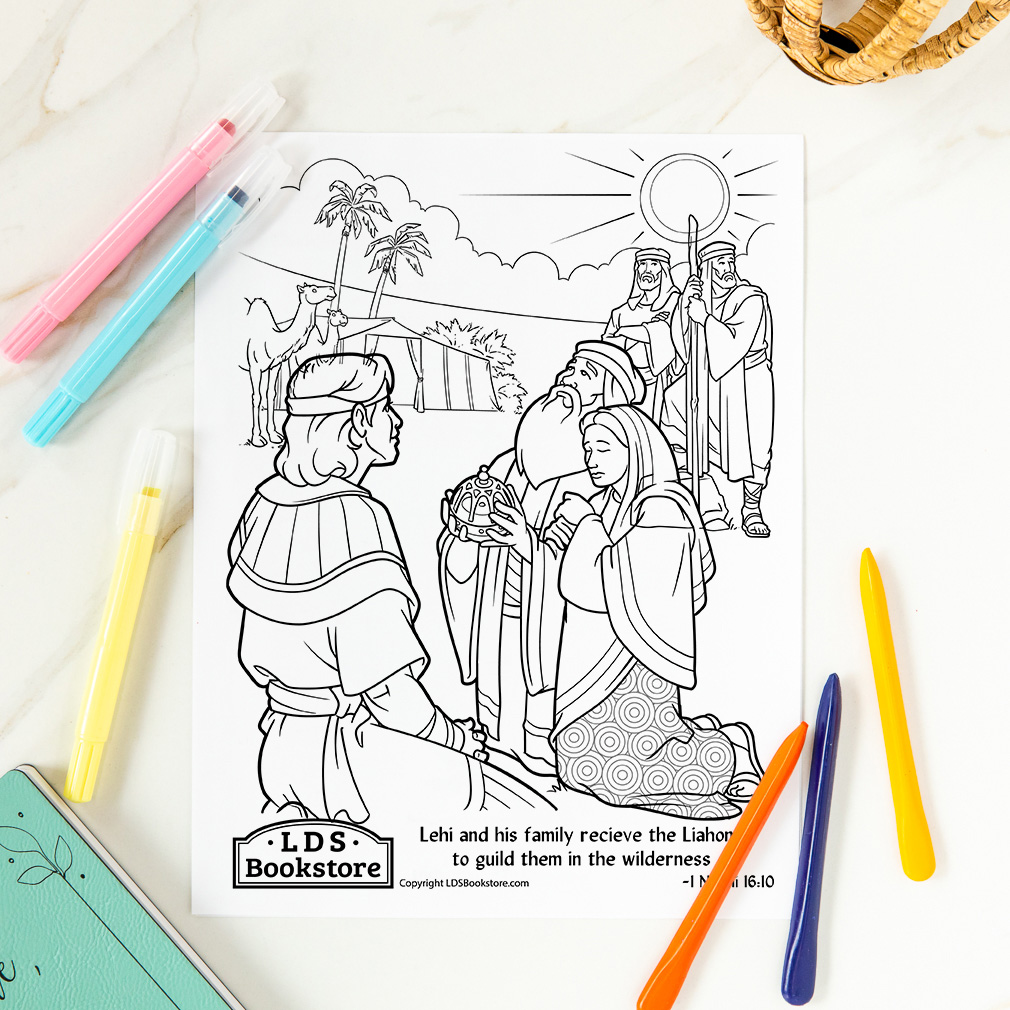 The Gift of the Liahona Coloring Page - Digital Download - LDPD-PBL-COLOR-1NE16