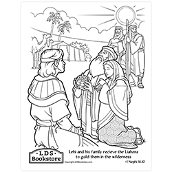 The Gift of the Liahona Coloring Page - Digital Download