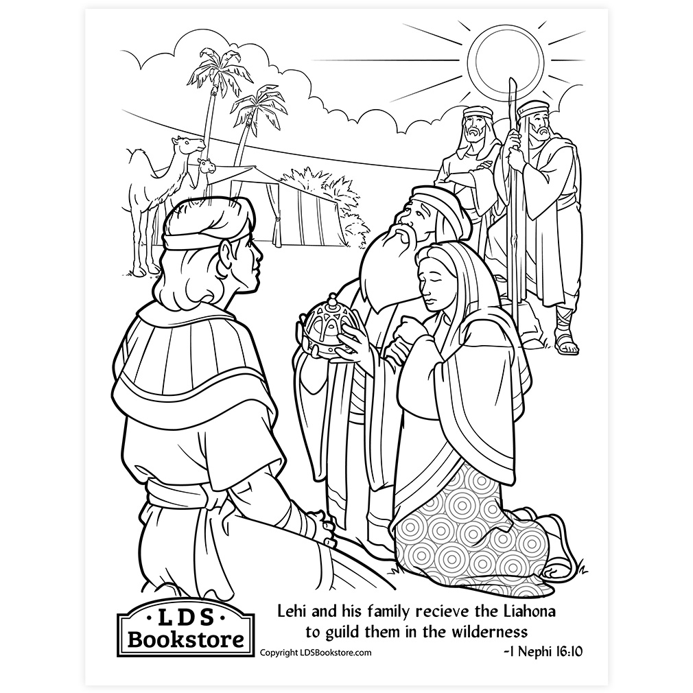 The Gift of the Liahona Coloring Page - Digital Download - LDPD-PBL-COLOR-1NE16