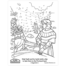 Building a Ship Coloring Page - Digital Download