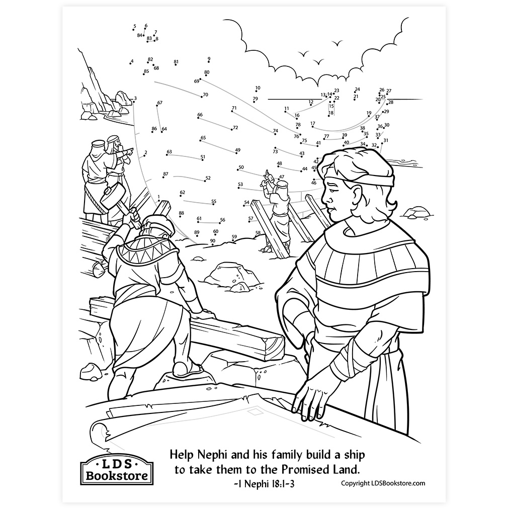 Building a Ship Coloring Page - Digital Download - LDPD-PBL-COLOR-1NE18