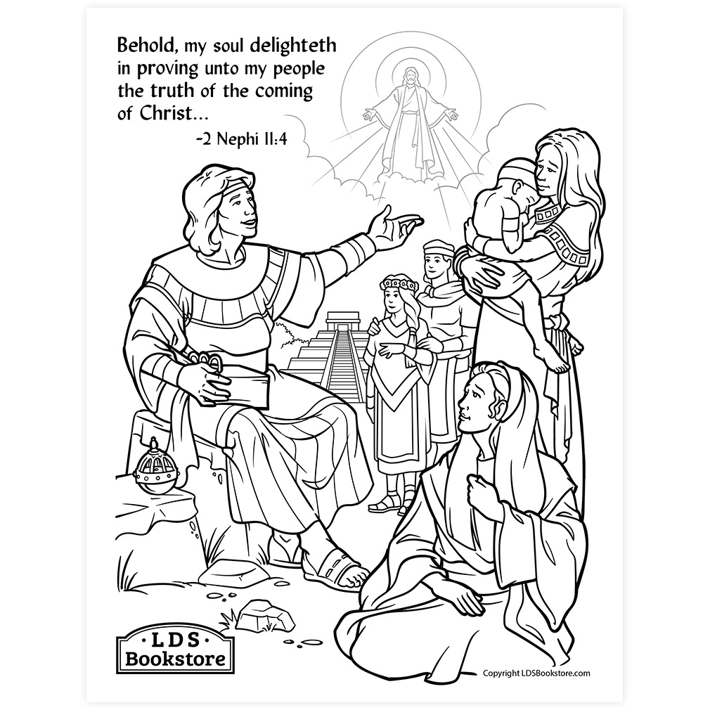 My Soul Delighteth Coloring Page - Digital Download - LDPD-PBL-COLOR-2NEPHI114