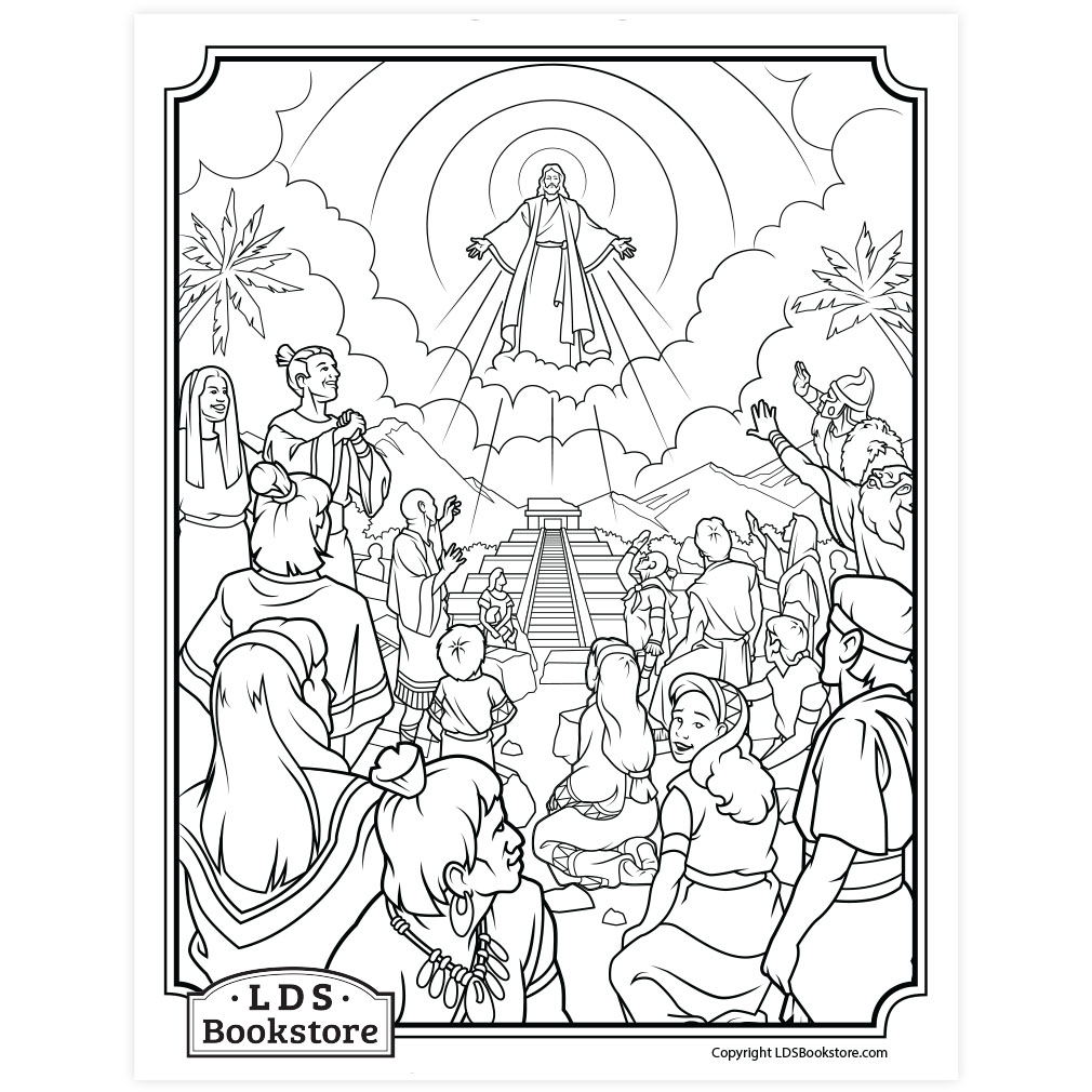 Behold My Beloved Son Coloring Page - Digital Download - LDPD-PBL-COLOR-3NEPHI11