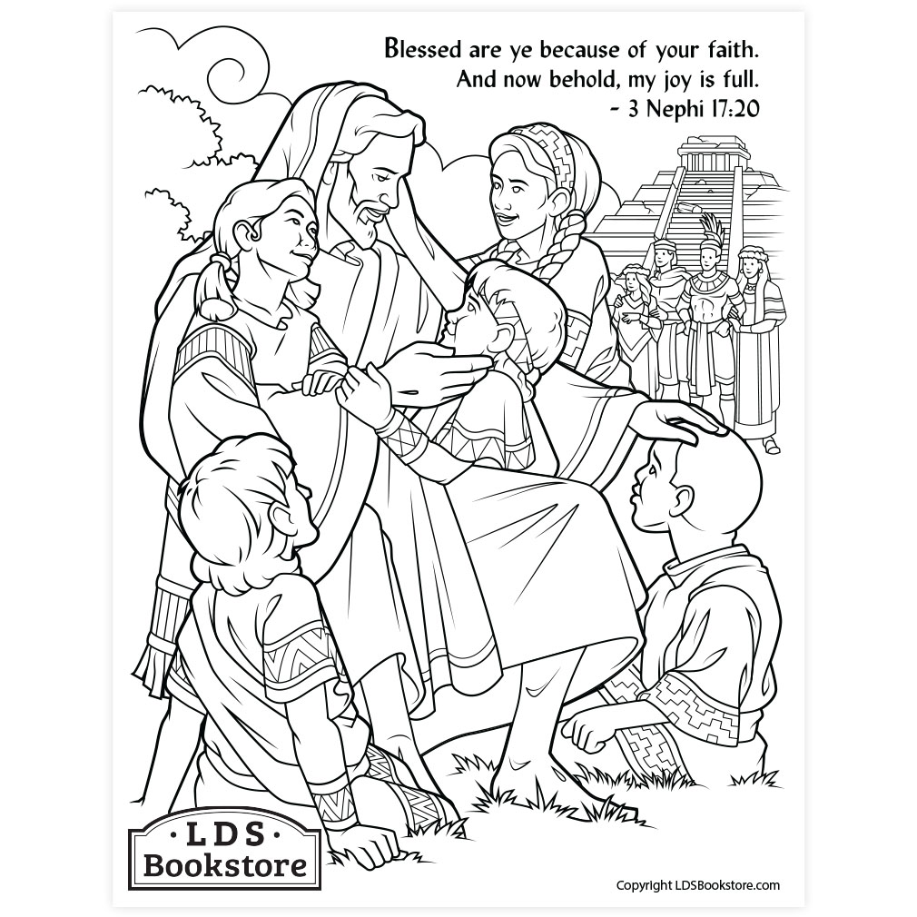 My Joy Is Full Coloring Page - Digital Download - LDPD-PBL-COLOR-3NEPHI17