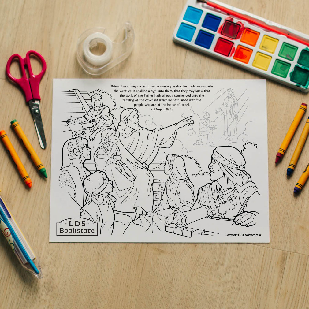 These Things Shall Be Made Known Coloring Page - Digital Download - LDPD-PBL-COLOR-3NEPHI21