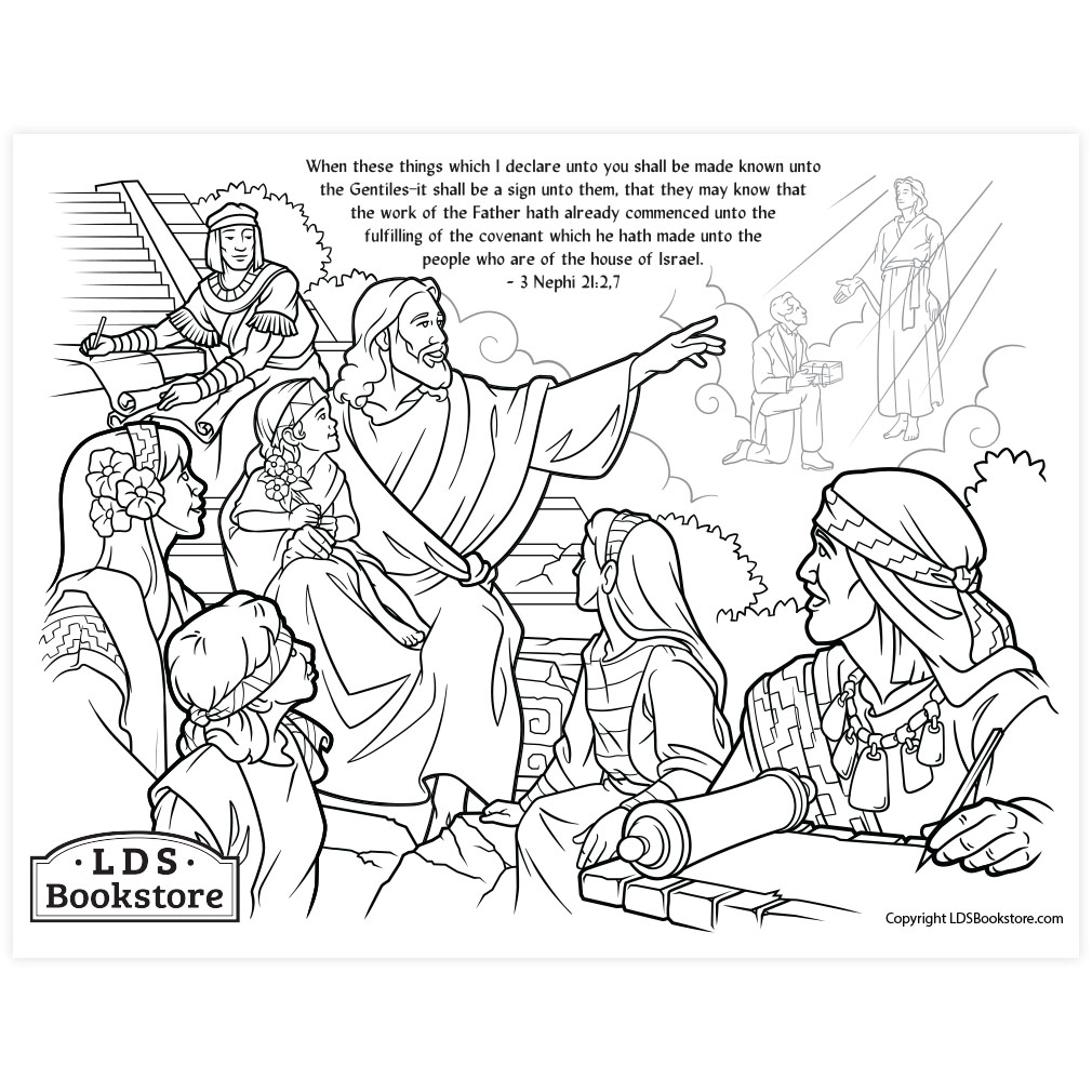 These Things Shall Be Made Known Coloring Page - Digital Download - LDPD-PBL-COLOR-3NEPHI21