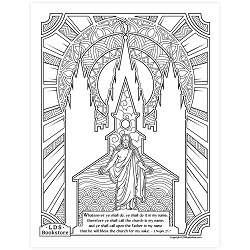 Do It In My Name Coloring Page - Digital Download