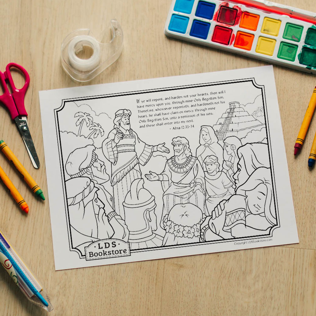 Alma and Amulek Book of Mormon Coloring Page - Digital Download - LDPD-PBL-COLOR-ALMA12