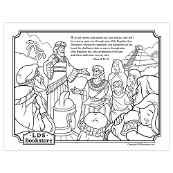 Alma and Amulek Book of Mormon Coloring Page - Digital Download