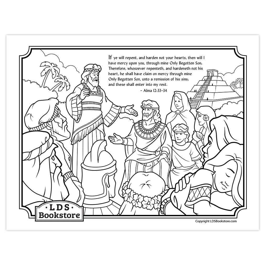 Alma and Amulek Book of Mormon Coloring Page - Digital Download - LDPD-PBL-COLOR-ALMA12