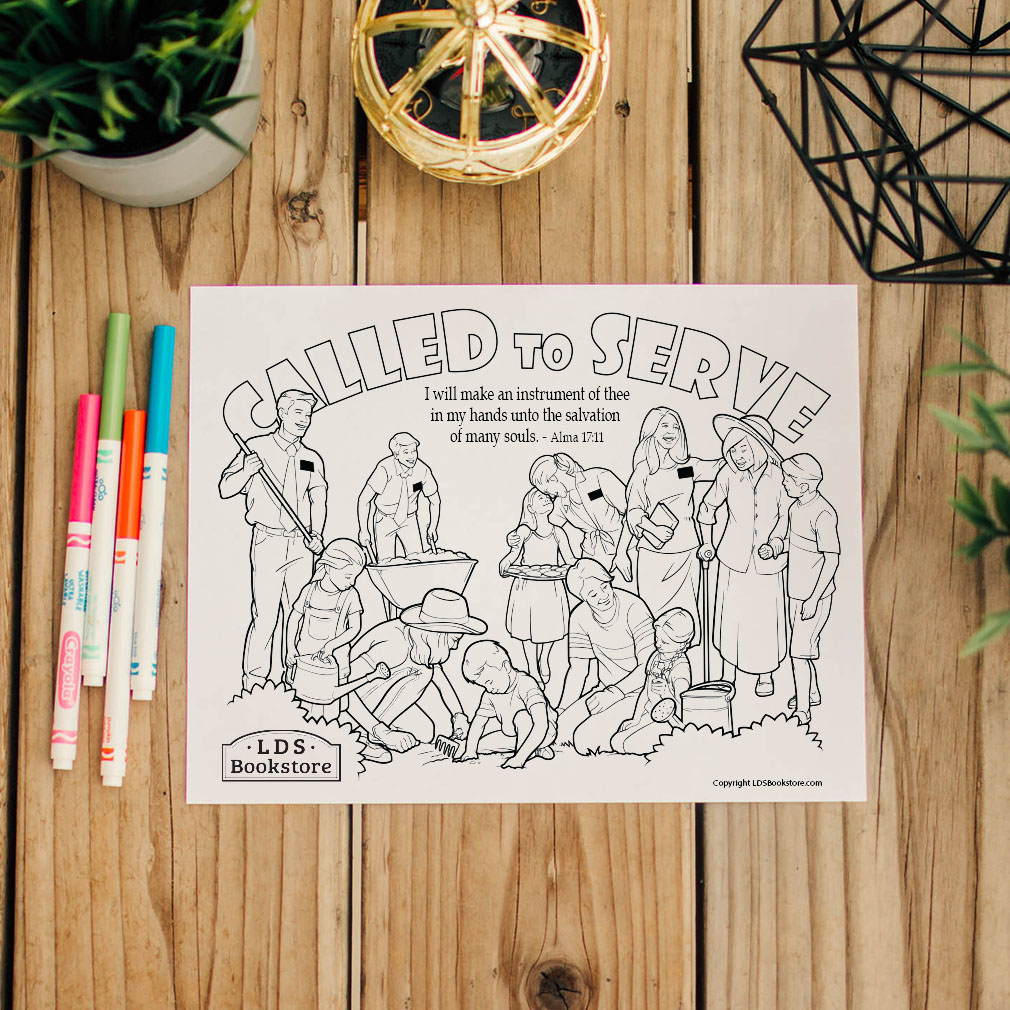 I Will Make an Instrument of Thee Coloring Page - Digital Download - LDPD-PBL-COLOR-ALMA17