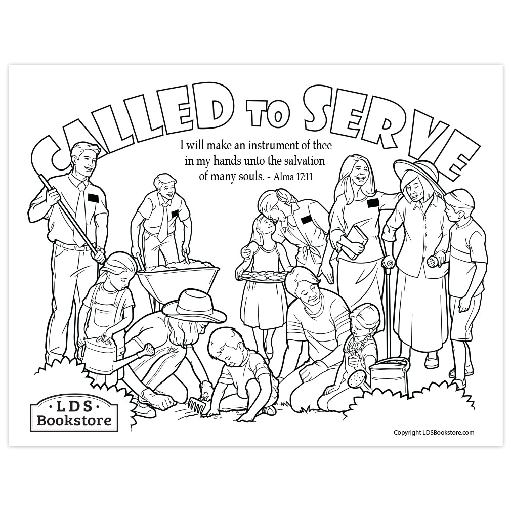 I Will Make an Instrument of Thee Coloring Page - Digital Download - LDPD-PBL-COLOR-ALMA17