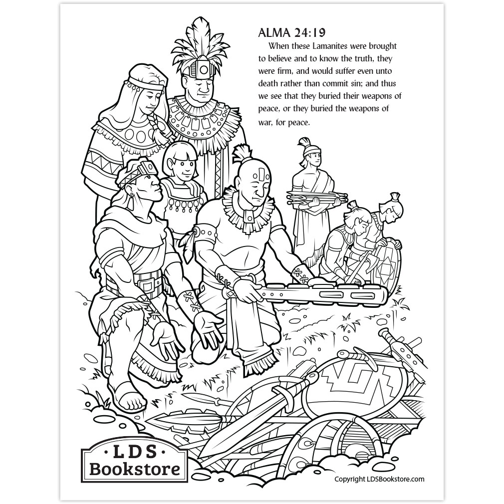 Anti-Nephi-Lehies Book of Mormon Coloring Page - Digital Download - LDPD-PBL-COLOR-ALMA24