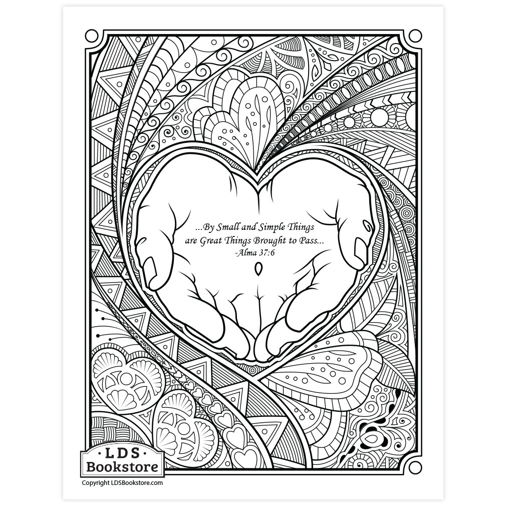 By Small and Simple Things Coloring Page - Digital Download - LDPD-PBL-COLOR-ALMA37