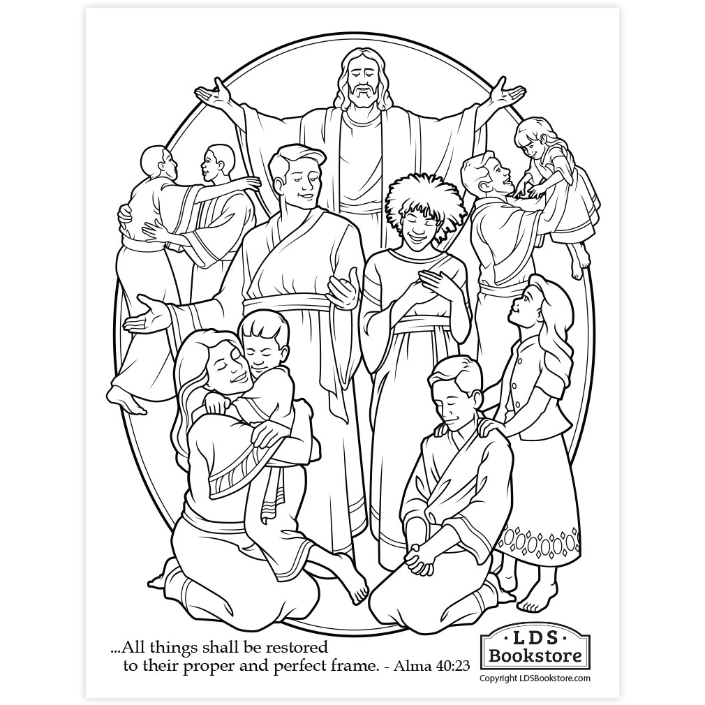 All Things Shall Be Restored Coloring Page - Digital Download - LDPD-PBL-COLOR-ALMA40