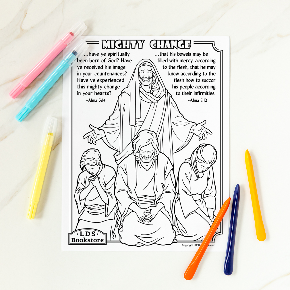 Mighty Change Coloring Page - Digital Download - LDPD-PBL-COLOR-ALMA57