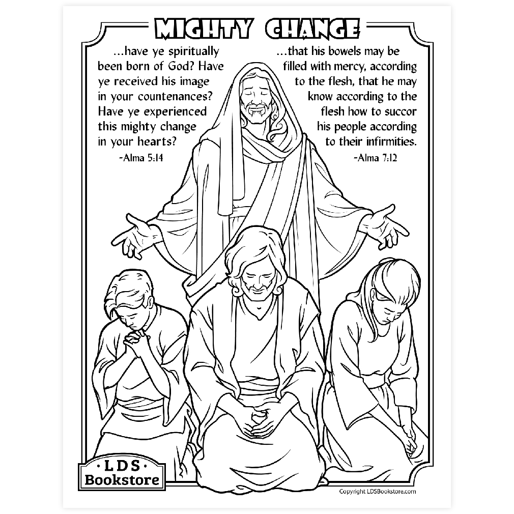 Mighty Change Coloring Page - Digital Download - LDPD-PBL-COLOR-ALMA57
