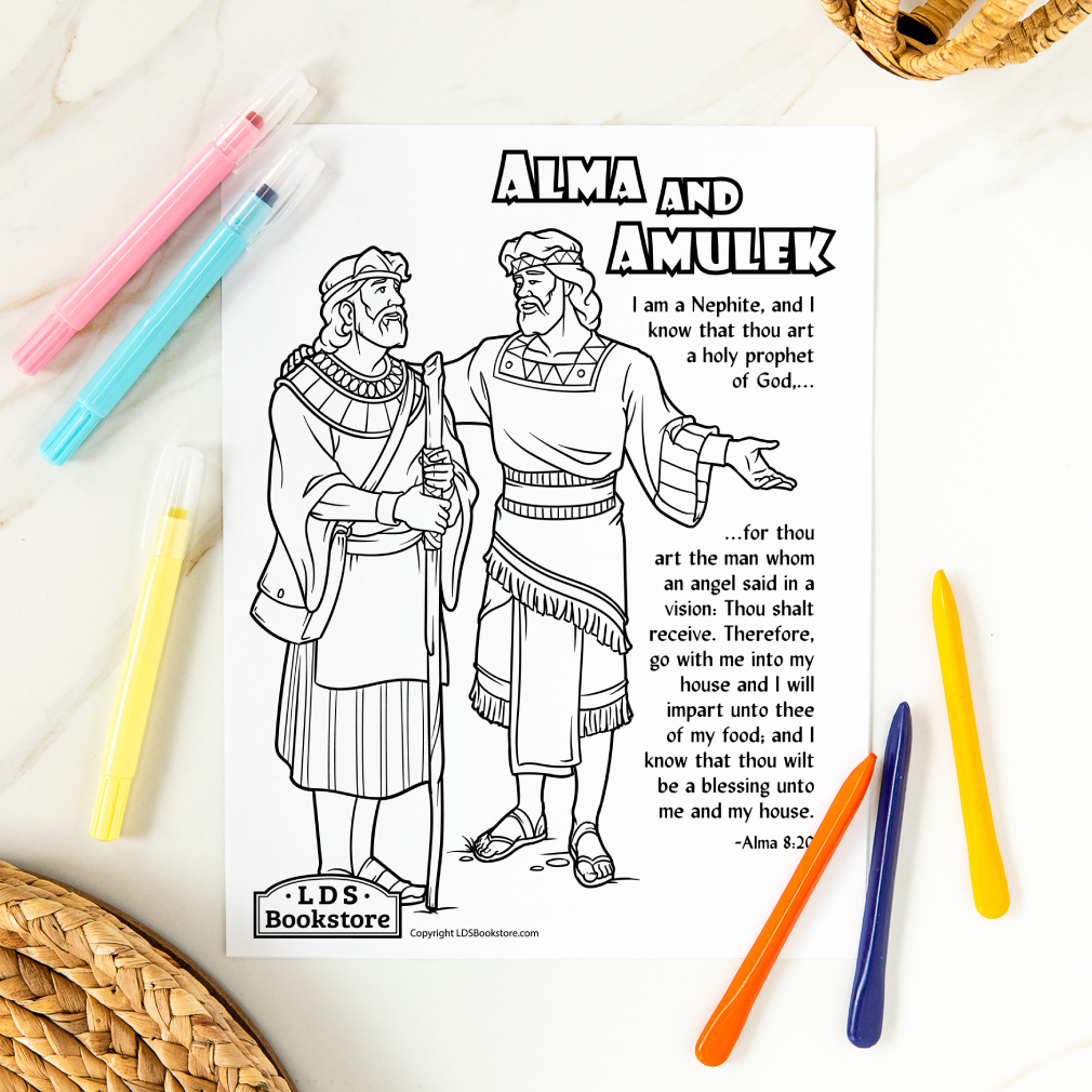 Thou Wilt Be A Blessing Coloring Page - Digital Download - LDPD-PBL-COLOR-ALMA820