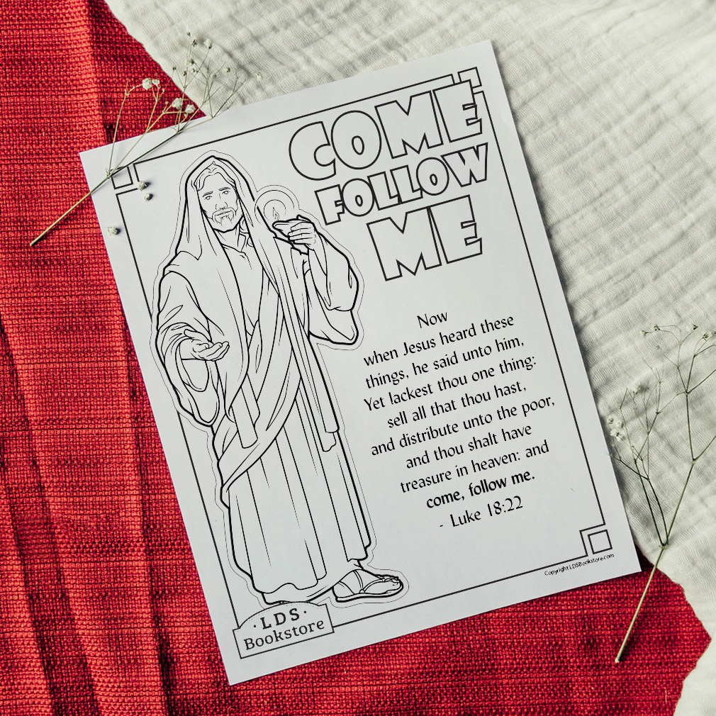 Come Follow Me Coloring Page - Digital Download - LDPD-PBL-COLOR-CFM23