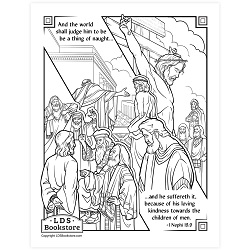 The Crucifixion of Christ Coloring Page - Digital Download