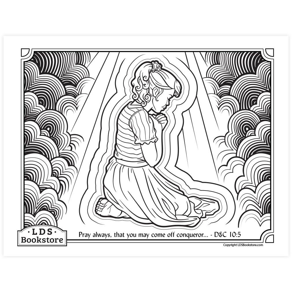 Pray Always Coloring Page - Digital Download - LDPD-PBL-COLOR-DOCTCOV10