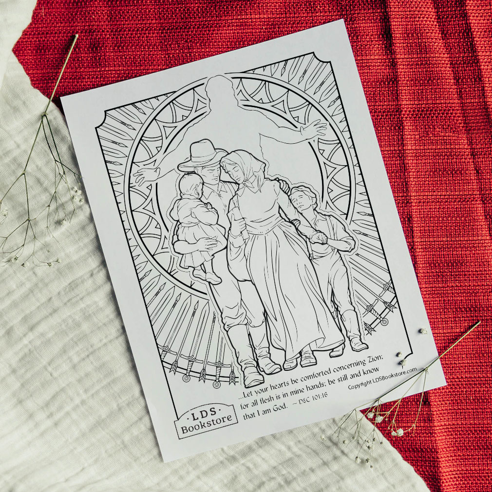 Be Comforted Concerning Zion Coloring Page - Digital Download - LDPD-PBL-COLOR-DOCTCOV101