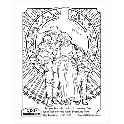 Be Comforted Concerning Zion Coloring Page - Digital Download free lds coloring page, lds coloring page, come follow me activities, come follow me coloring page, doctrine and covenants coloring page, temple coloring page