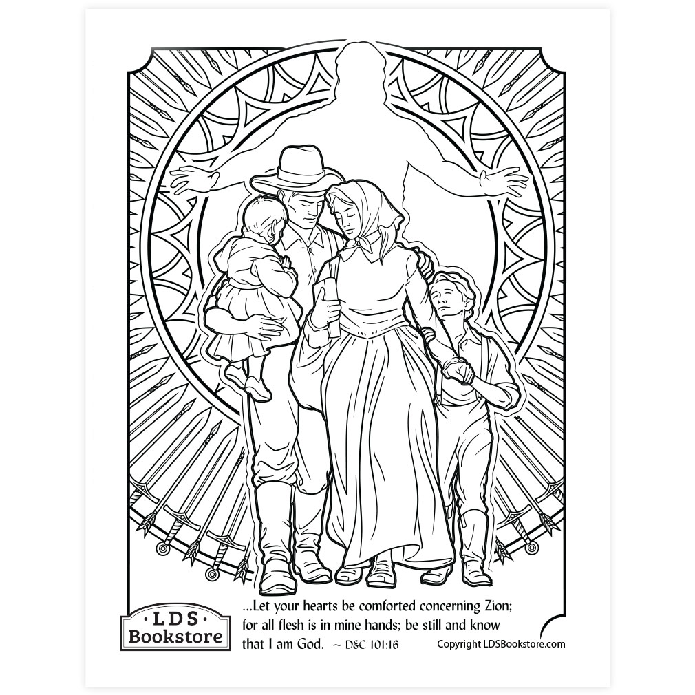 Be Comforted Concerning Zion Coloring Page - Digital Download - LDPD-PBL-COLOR-DOCTCOV101