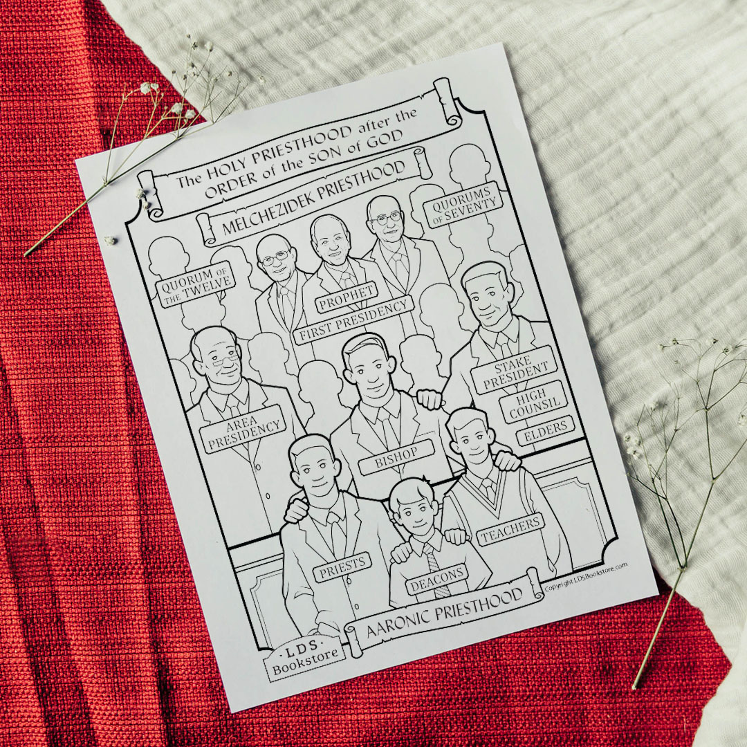 The Holy Priesthood Organization Coloring Page - Digital Download - LDPD-PBL-COLOR-DOCTCOV107