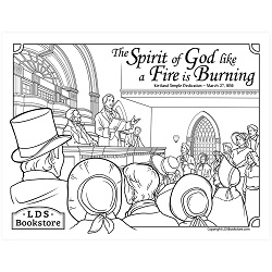 Kirtland Temple Dedication Coloring Page - Digital Download free lds coloring page, lds coloring page, come follow me activities, come follow me coloring page, doctrine and covenants coloring page, temple coloring page