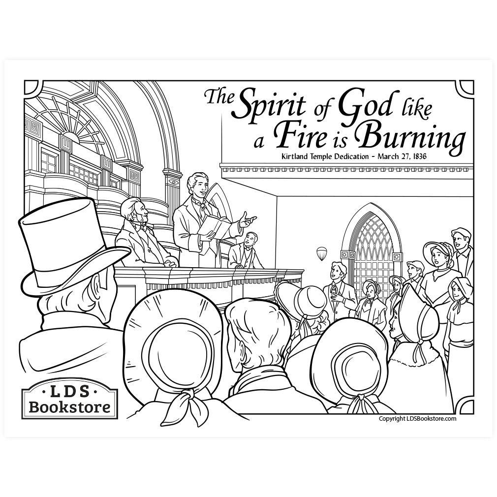 Kirtland Temple Dedication Coloring Page - Digital Download - LDPD-PBL-COLOR-DOCTCOV110