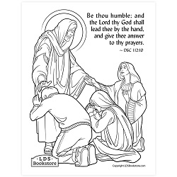 Be Thou Humble Coloring Page - Digital Download