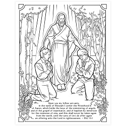 Restoration of the Priesthood Coloring Page - Digital Download