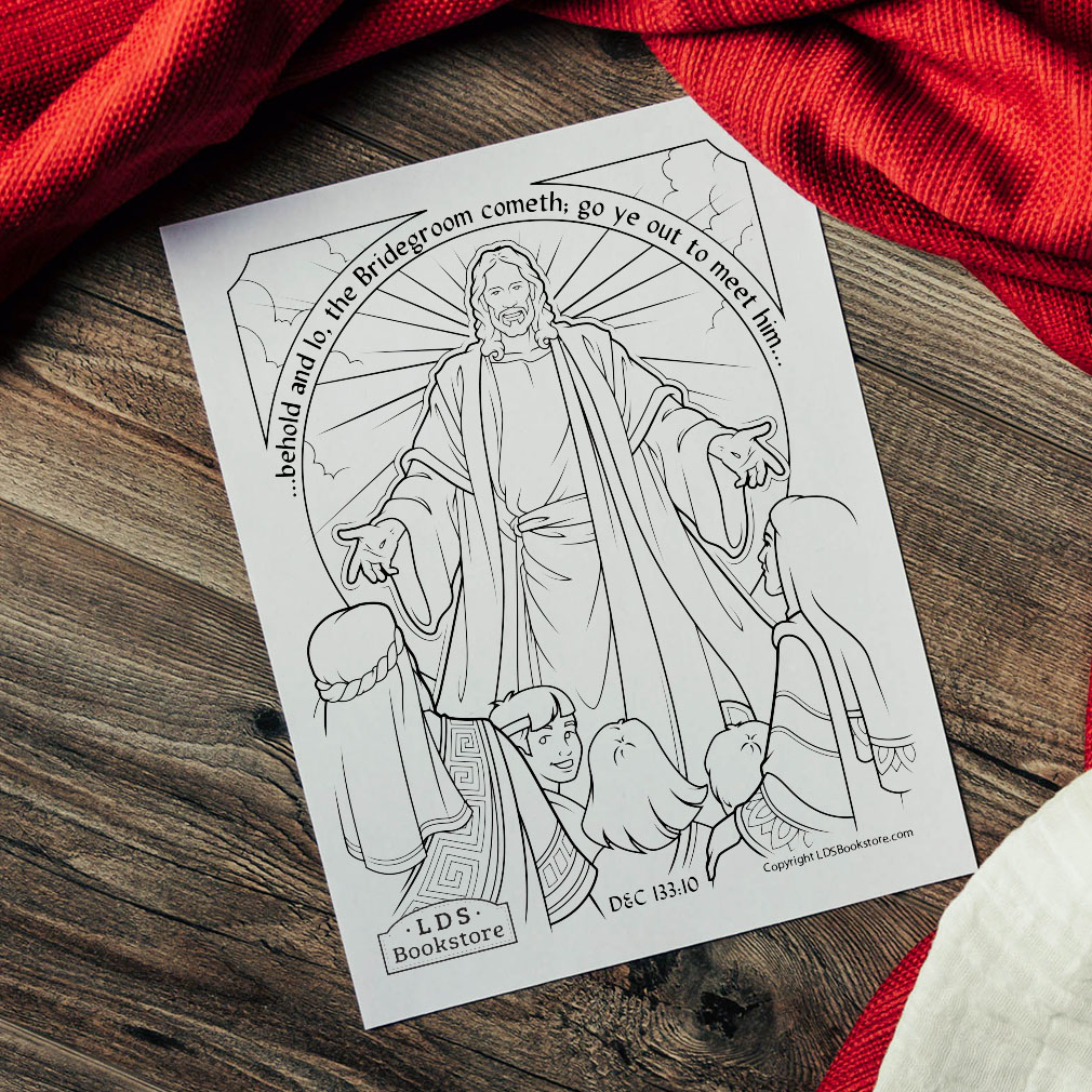 The Bridegroom Cometh Coloring Page - Digital Download - LDPD-PBL-COLOR-DOCTCOV133