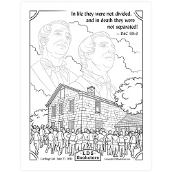 Martyrdom of Joseph and Hyrum Smith Coloring Page - Digital Download free lds coloring page, lds coloring page, come follow me activities, come follow me coloring page, doctrine and covenants coloring page, temple coloring page
