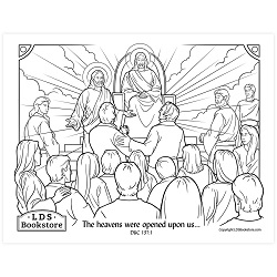 The Vision of the Redemption of the Dead Coloring Page - Digital Download free lds coloring page, lds coloring page, come follow me activities, come follow me coloring page, doctrine and covenants coloring page, temple coloring page