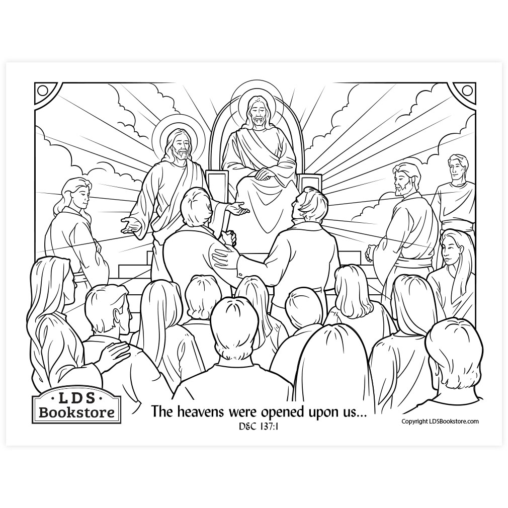 The Vision of the Redemption of the Dead Coloring Page - Digital Download - LDPD-PBL-COLOR-DOCTCOV137