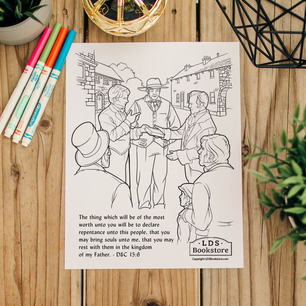 Declare Repentance Unto This People Coloring Page - Digital Download - LDPD-PBL-COLOR-DOCTCOV15