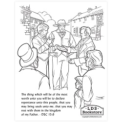Declare Repentance Unto This People Coloring Page - Digital Download
