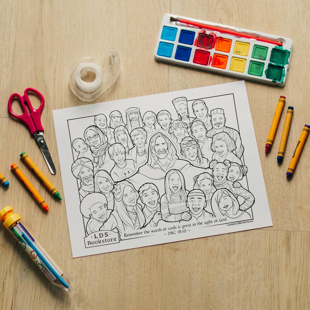 The Worth of Souls is Great Coloring Page - Digital Download - LDPD-PBL-COLOR-DOCTCOV18