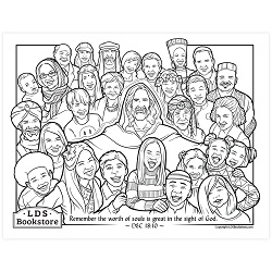 The Worth of Souls is Great Coloring Page - Digital Download