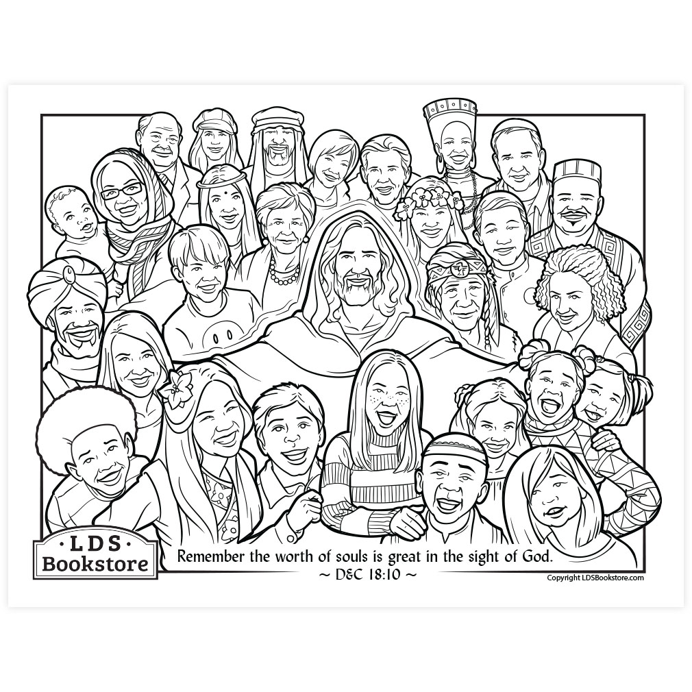 The Worth of Souls is Great Coloring Page - Digital Download - LDPD-PBL-COLOR-DOCTCOV18