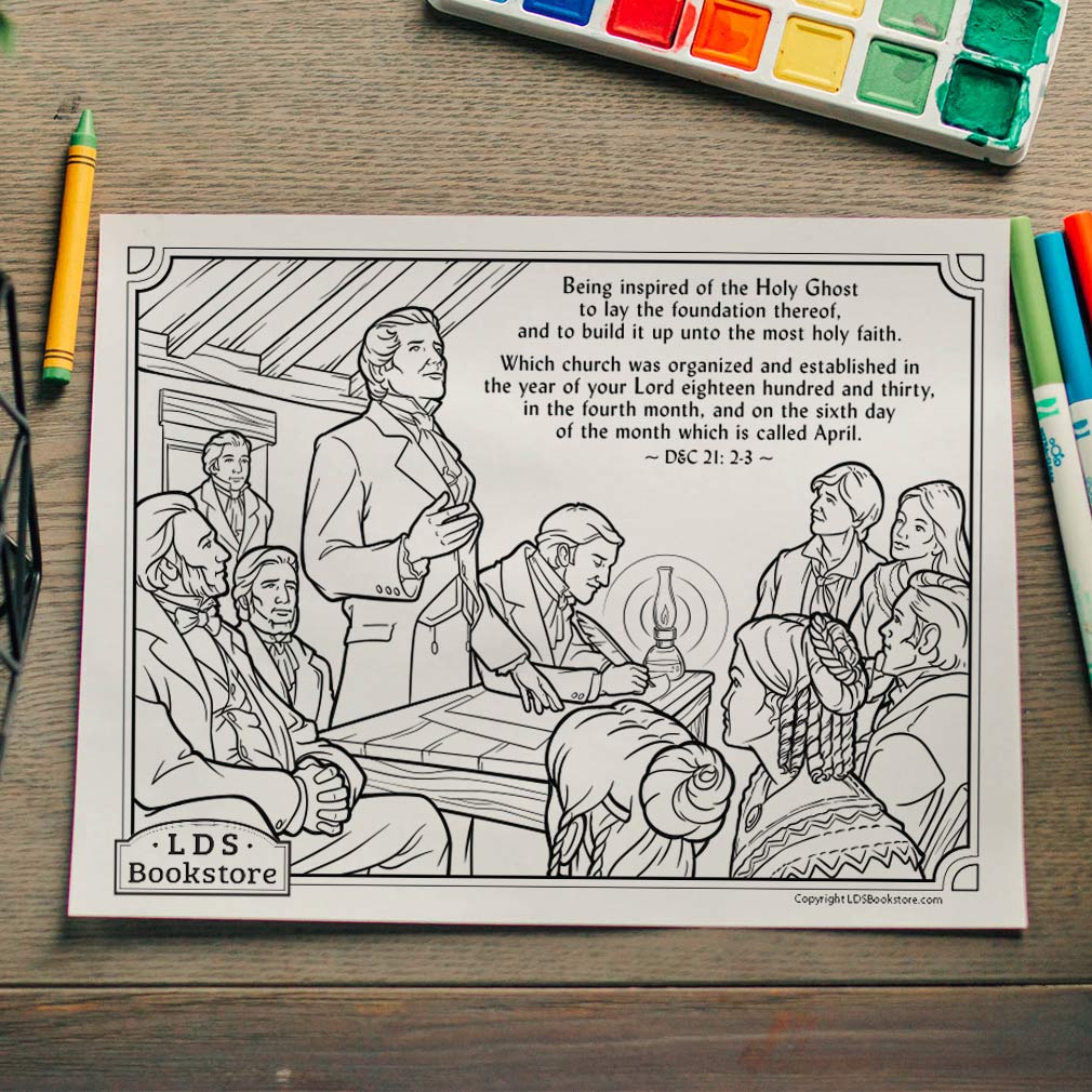 The Organization of the Church Coloring Page - Digital Download - LDPD-PBL-COLOR-DOCTCOV21
